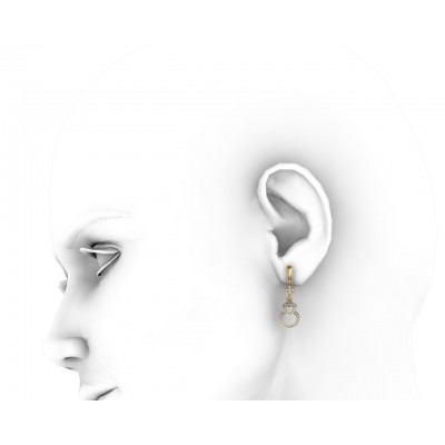 Angel Heart Diamond Earrings
